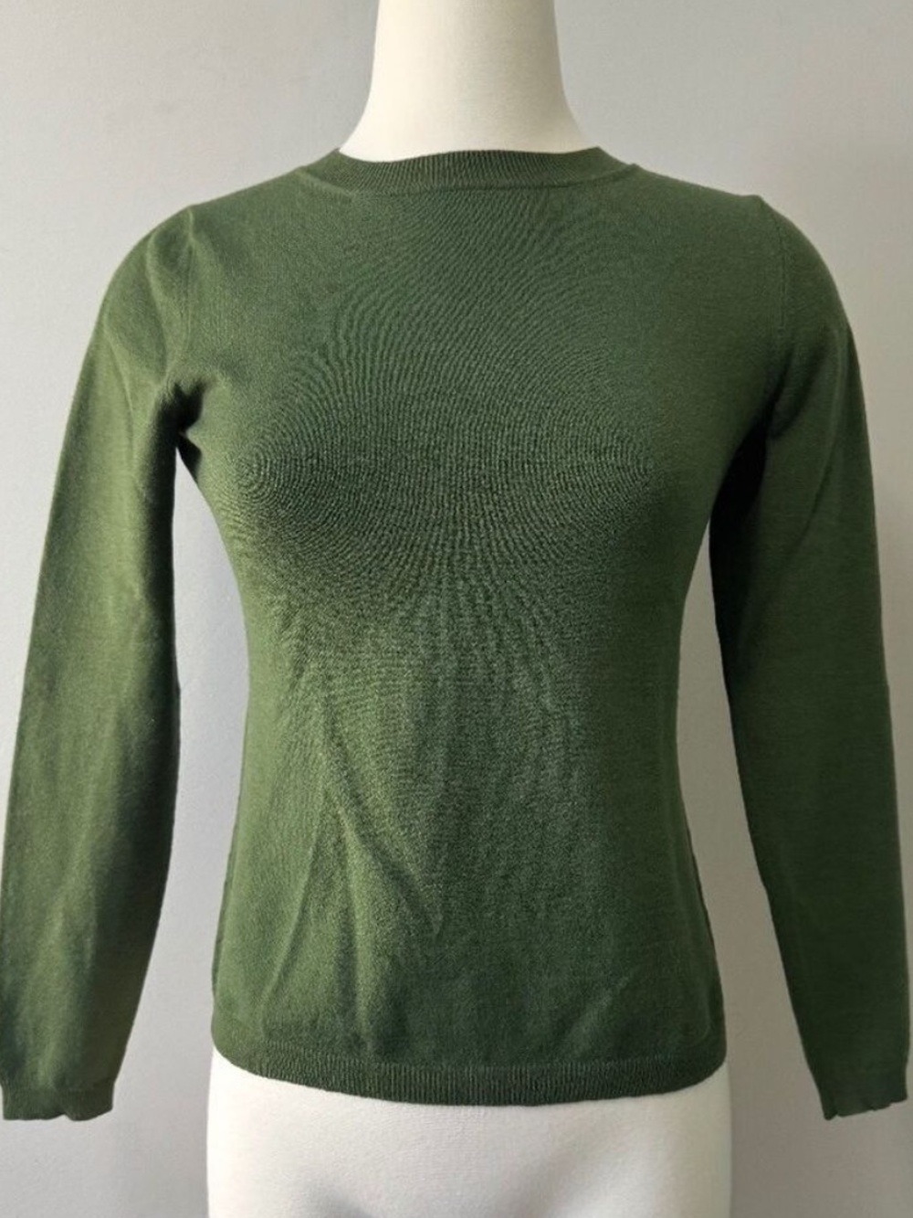 Banana Republic Green Crew Neck Sweater Wool Blend Small